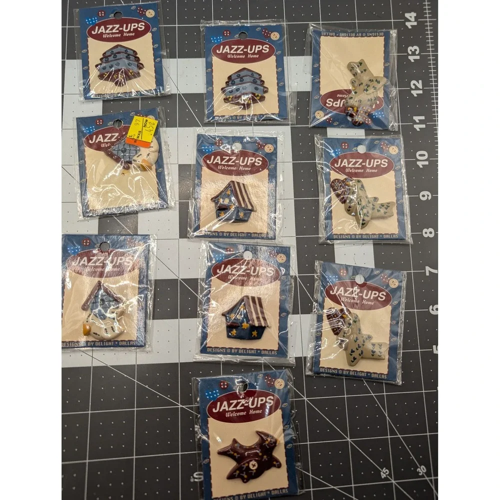 Jazz ups by Delight Resin Plastic craft minis lot‎ 10 Birds & Birdhouses sealed